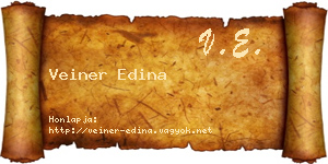 Veiner Edina névjegykártya